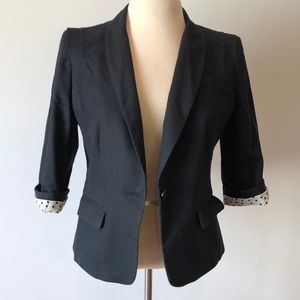 Summer 3/4 sleeve blazer with pretty lining